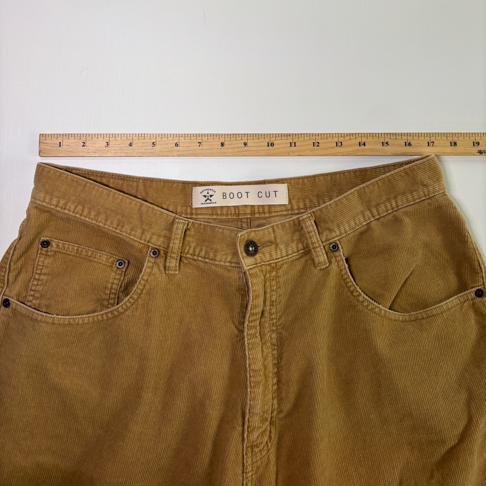 Arizona Men’s Corduroy Pants 36x30 Tan Brown Boot Cut Vintage Style - Picture 5 of 12